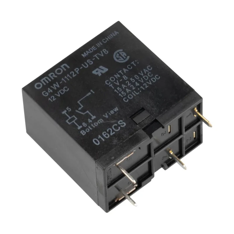 Omron PCB Power Relay 12V DC Coil 15A Switching Current SPST G4W-1112P-US-TV8 DC12
