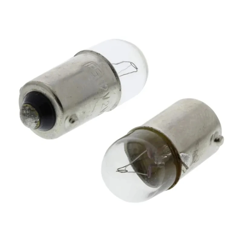 RS PRO Incandescent Clear Indicator Light 12V 1.92W 160mA BA9S Base T9 Lamp 10000h BA9S
