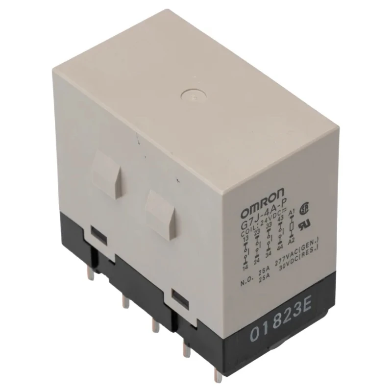 Omron PCB Power Relay, 24V DC Coil, 25A Switching Current, 4 NO Contacts G7J-4A-P 24VDC