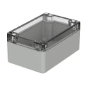 Bopla Euromas Series Light Grey Transparent Lid Polycarbonate Enclosure IP66 IK07 55 mm x 120 mm x 80 mm 02215100