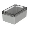 Bopla Euromas Series Light Grey Transparent Lid Polycarbonate Enclosure IP66 IK07 55 mm x 120 mm x 80 mm 02215100