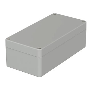 Bopla Flanged Euromas Series Polycarbonate Enclosure Grey Lid IP66 55 mm x 160 mm x 80 mm