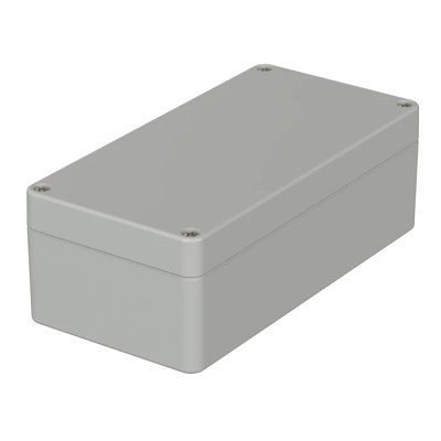 Bopla Flanged Euromas Series Polycarbonate Enclosure Grey Lid IP66 55 mm x 160 mm x 80 mm