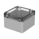 Bopla Euromas Series Light Grey Transparent Lid Polycarbonate Enclosure IP66 IK07 55 mm x 82 mm x 80 mm 02210100