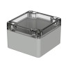 Bopla Euromas Series Light Grey Transparent Lid Polycarbonate Enclosure IP66 IK07 55 mm x 82 mm x 80 mm 02210100