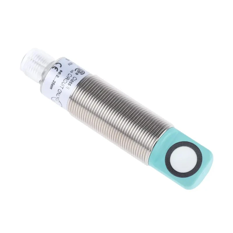 Pepperl + Fuchs Threaded Barrel Ultrasonic Proximity Sensor Compact Range M18S, 30V, 150mA, PNP Output 6GR6222-3AB00-PF