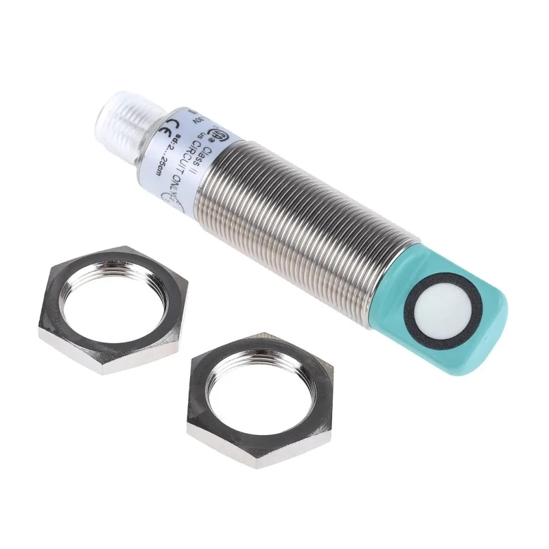 Pepperl + Fuchs Threaded Barrel Ultrasonic Proximity Sensor Compact Range M18S, 30V, 150mA, PNP Output 6GR6222-3AB00-PF
