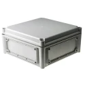 Fibox Flanged EK Series Grey Grey Lid Polycarbonate Enclosure, IP67 IP66 IK08, 130 mm x 280 mm x 280 mm EKOE 130 G + EKOVT