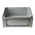 Fibox Flanged EK Series Grey Grey Lid Polycarbonate Enclosure, IP67 IP66 IK08, 130 mm x 280 mm x 280 mm EKOE 130 G + EKOVT
