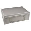 Fibox Flanged EK Series Grey Polycarbonate Enclosure IP67 IP66 130 mm x 380 mm x 280 mm EKPE 130 G + EKPVT