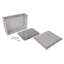 Fibox Flanged EK Series Grey Polycarbonate Enclosure IP67 IP66 130 mm x 380 mm x 280 mm EKPE 130 G + EKPVT