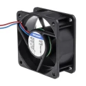 ebm-papst 600 N Series Ball Bearing DC Axial Fan 12V DC, 400 mW, 33 mA, 21 m³/h, 2500 RPM, 60 mm x 60 mm x 25.4 mm 612NLE