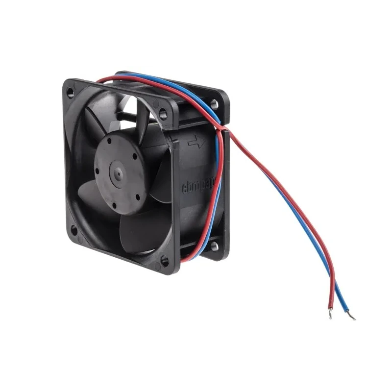 ebm-papst 600 N Series Ball Bearing DC Axial Fan 12V DC, 400 mW, 33 mA, 21 m³/h, 2500 RPM, 60 mm x 60 mm x 25.4 mm 612NLE