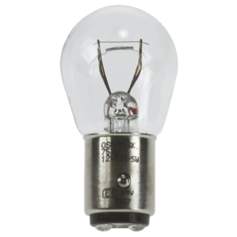 Osram Automotive Incandescent Lamp Clear 12V 15W BAY15D Model 