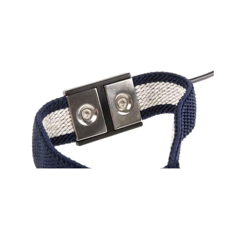 Desco Europe ESD Grounding Wrist Strap & Cord Set with 4 mm Stud Vermason