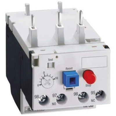 Lovato Electric Thermal Overload Relay NO/NC 0.4A - 0.63A Adjustable Current Range 3-Pole 630mA Contact Rating IP20 RF38