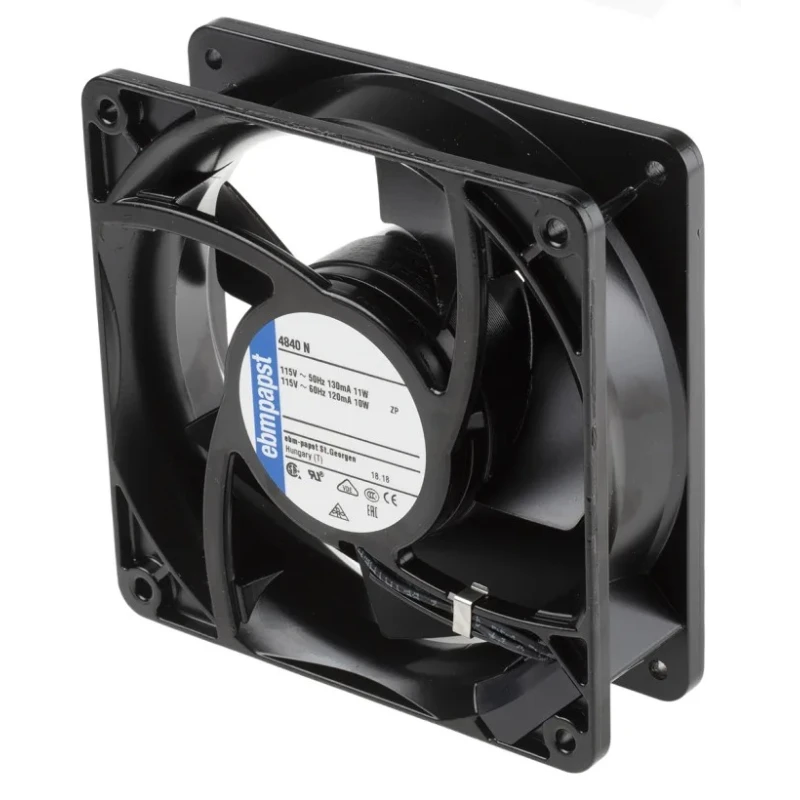 ebm-papst 4000 N Series AC Axial Fan 115V AC 10W 87mA 85m³/h IP65 119mm 