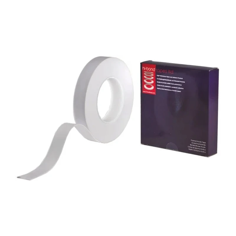 Hi-Bond Thermal Transmission Acrylic Foam Tape White 25mm Width 33m Length 0.25mm Thickness VST 7025W VST 7025W/0.25/25/33