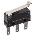 Omron Sealed Subminiature Simulated Roller Lever Micro Switch, Tab Terminal, SPDT, 100mA, 250V AC, 30V DC, IP67 D2SW-P01L3T