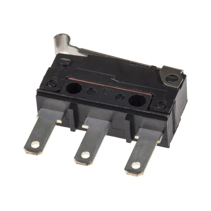 Omron Sealed Subminiature Simulated Roller Lever Micro Switch, Tab Terminal, SPDT, 100mA, 250V AC, 30V DC, IP67 D2SW-P01L3T