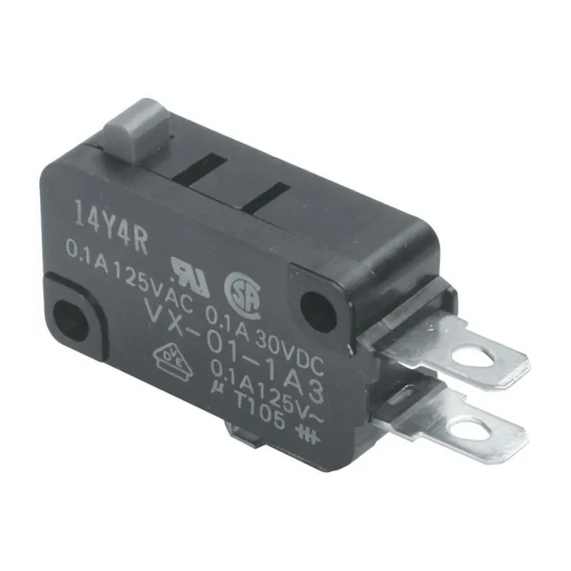 Omron Aratas Pin Plunger Micro Switch, Solder Terminal, 5A Contact Current, 250 V AC, SPDT, IP40 Protection Rating VX-5-1A3