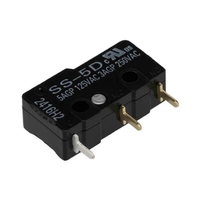 Omron Pin Plunger Micro Switch Through Hole Terminal 5A SPDT IP40 SS-5D