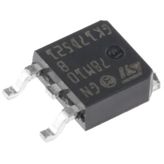 STMicroelectronics Voltage Regulator L78M10ABDT-TR 35V 3-Pin Surface Mount 6mA Quiescent Current L78Mxx Series