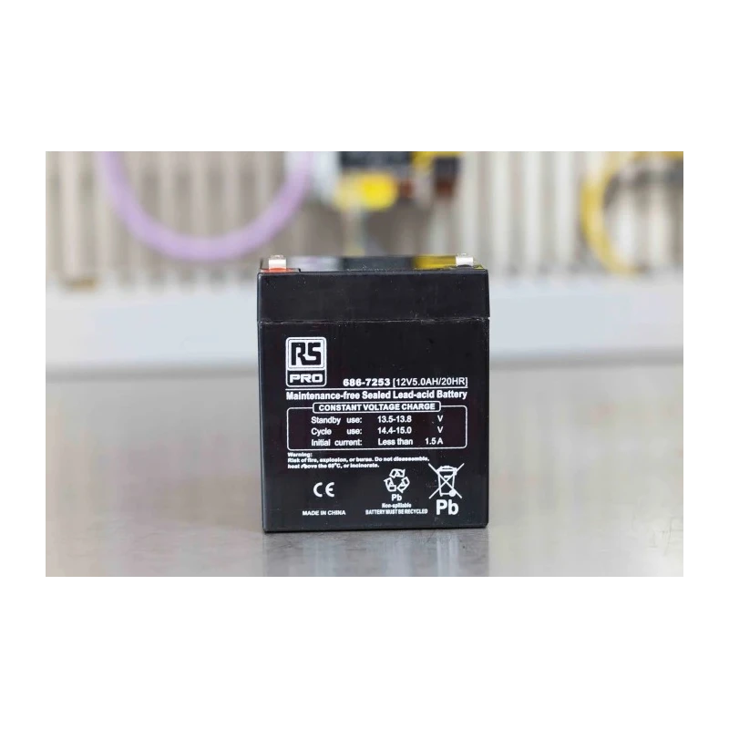RS PRO 12 V, T1 Sealed Lead Acid Battery, 5 Ah, AGM Construction, 101mm x 90mm 686-7253