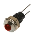 Bulgin Red LED Panel Mount Indicator 6.1 mm Mount Hole Size Lead Wire Termination IP67 2V DX1118/RD