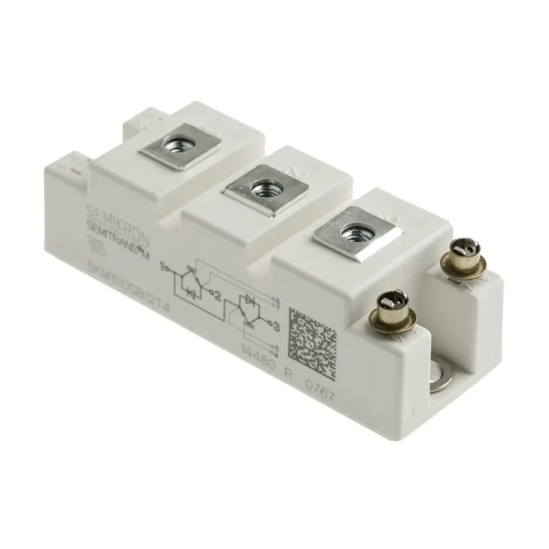 Semikron Danfoss N-Channel IGBT Module 160 A 1200 V 7-Pin SEMITRANS Panel SKM100GB12T4
