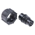 Souriau Sunbank by Eaton MIL Spec Circular Connector Male, Male Contacts, Shell Size 12, UTP Straight 8 Way Cable UTP6128P