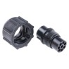 Souriau Sunbank by Eaton MIL Spec Circular Connector Male, Male Contacts, Shell Size 12, UTP Straight 8 Way Cable UTP6128P