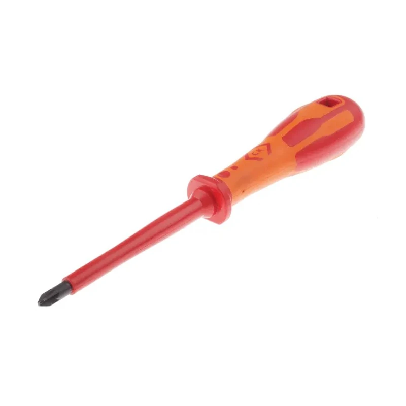 CK Insulated Screwdriver PZ2 Tip 100 mm Blade Bi-Material Handle Chrome Vanadium Steel T49145-2