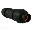 Souriau Sunbank by Eaton Circular Connector Standard Size 3 Contacts In-Line Plug Male IP68 IP69K 300V 13A UTS1JC103P