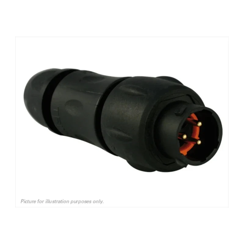 Souriau Sunbank by Eaton Circular Connector Standard Size 3 Contacts In-Line Plug Male IP68 IP69K 300V 13A UTS1JC103P
