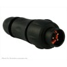 Souriau Sunbank by Eaton Circular Connector Standard Size 3 Contacts In-Line Plug Male IP68 IP69K 300V 13A UTS1JC103P