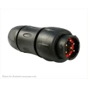 Souriau Sunbank by Eaton Circular Connector 7 Contacts In-Line Standard Plug Male IP68 IP69K 300V 16A UTS1JC147P