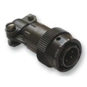 ITT Cannon MIL Spec Circular Connector Copper Alloy Straight 6 Way Cable Male Contacts Shell 85106EC106P50