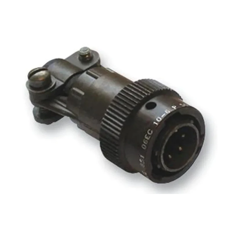 ITT Cannon MIL Spec Circular Connector Copper Alloy Straight 6 Way Cable Male Contacts Shell 85106EC106P50