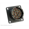 Souriau Sunbank by Eaton Circular Connector, 12 Contacts, Flange Mount, Standard Size, Plug Female, IP68 IP69K UTS01412S
