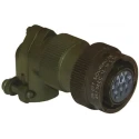 Souriau Sunbank by Eaton Copper Alloy Right Angle 19 Way Cable MIL Spec Circular Connector Male 7.5A 85108EC1419P50