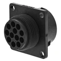 Souriau Sunbank by Eaton Circular Connector, 12 Contacts, Flange Mount, Standard Size, Plug Female, IP68 IP69K UTS01412S