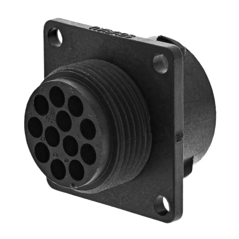 Souriau Sunbank by Eaton Circular Connector, 12 Contacts, Flange Mount, Standard Size, Plug Female, IP68 IP69K UTS01412S