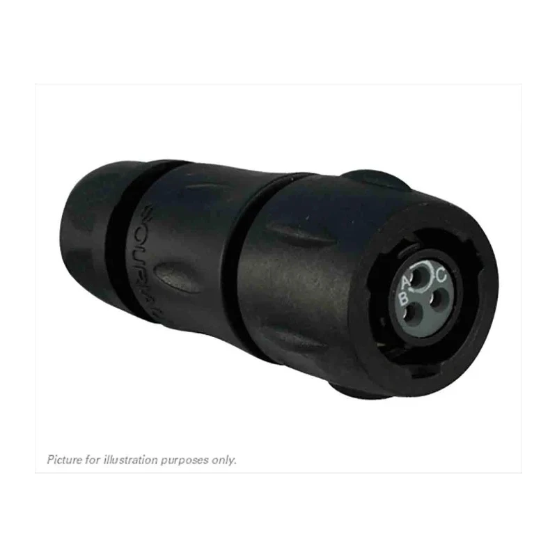 Souriau Sunbank by Eaton Industrial Circular Connector 3 Contacts Cable Socket Female IP68 IP69K 600V 7A 