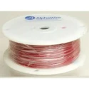 Alpha Wire Ecogen Ecowire Series Red 0.13 mm² 26 AWG 7/0.16 mm Core Strands Hook Up Wire, 600V, Modified 6711 RD005