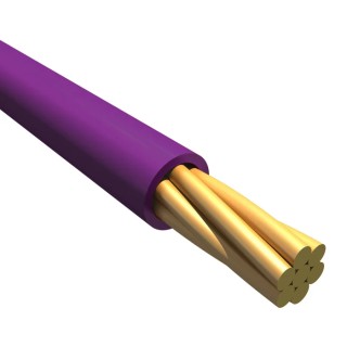 Alpha Wire Ecogen Ecowire Series Violet 0.2 mm² Hook Up Wire 24 AWG 7/0.20 mm Core Strands 30 m Modified 6712 VI005
