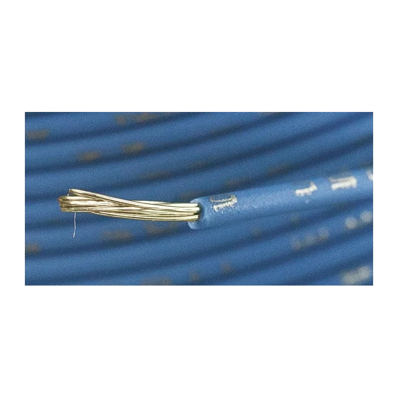 Alpha Wire Ecogen Ecowire Series Blue 0.33 mm² Hook Up Wire, 22 AWG, 7/0.25 mm Core Strands, 30 m, Modified 6713 BL005