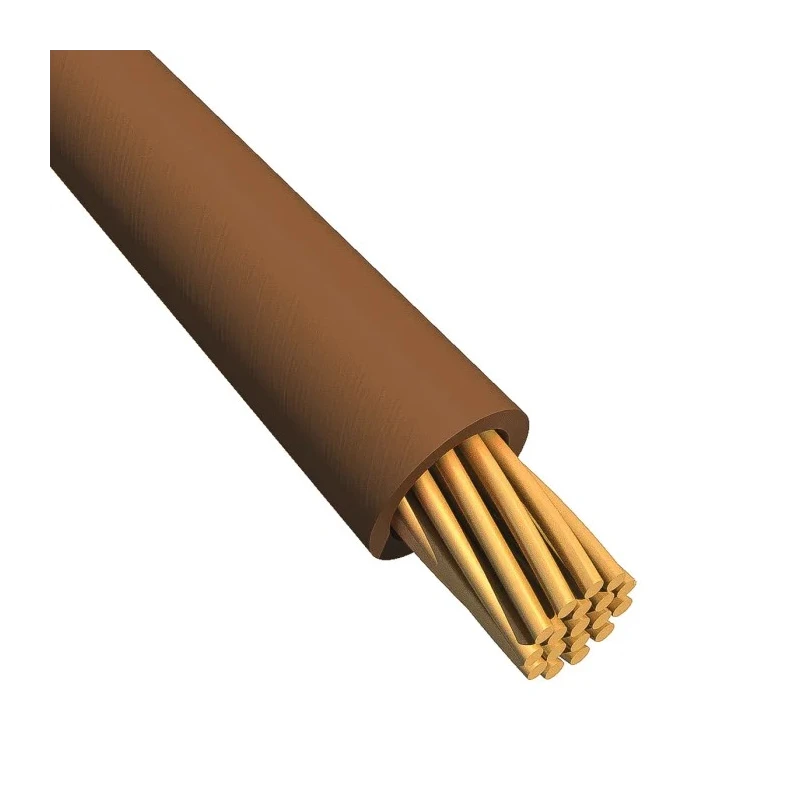 Alpha Wire Ecogen Ecowire Series Brown 0.52 mm² Hook Up Wire 20 AWG 10x0.25 mm Strands 30 m Modified 6714 BR005