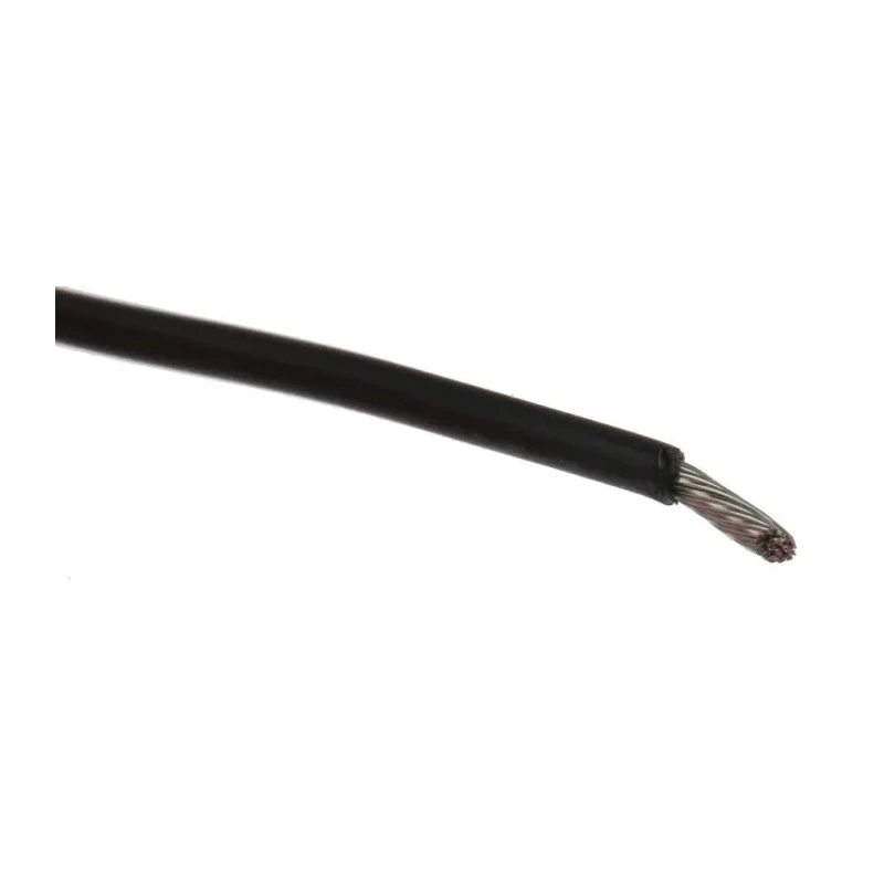 Alpha Wire Ecogen Ecowire Series Black 0.75 mm² Hook Up Wire, 18 AWG, 16/0.25 mm Core Strands, 600V, Modified 6715 BK005