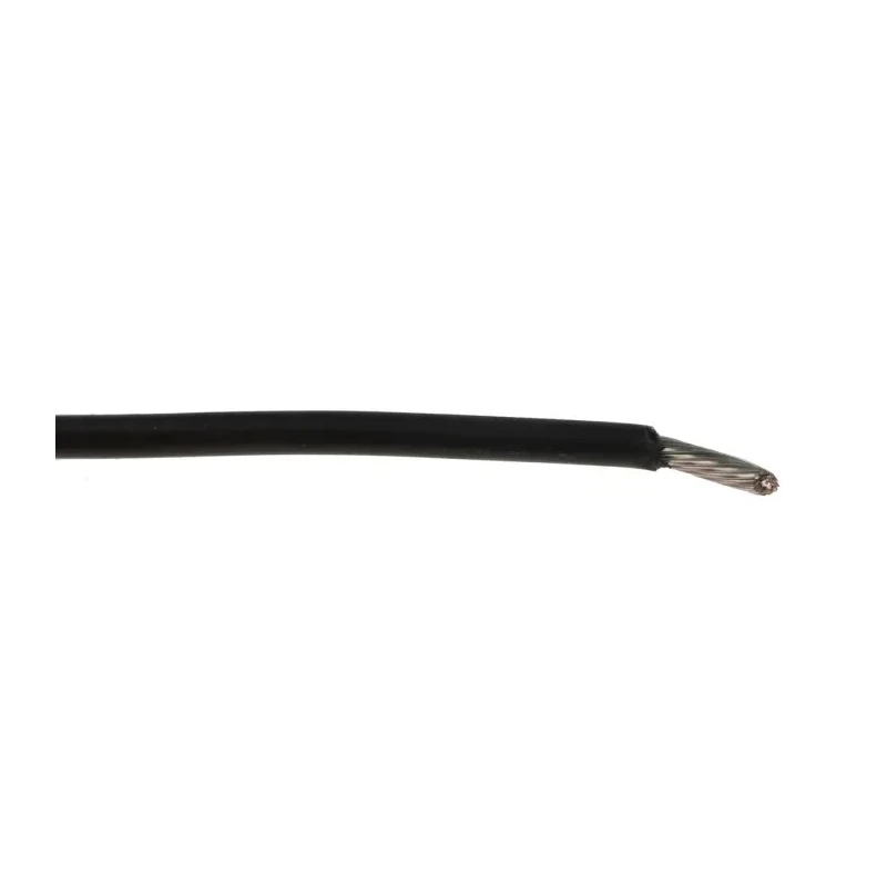 Alpha Wire Ecogen Ecowire Series Black 0.75 mm² Hook Up Wire, 18 AWG, 16/0.25 mm Core Strands, 600V, Modified 6715 BK005